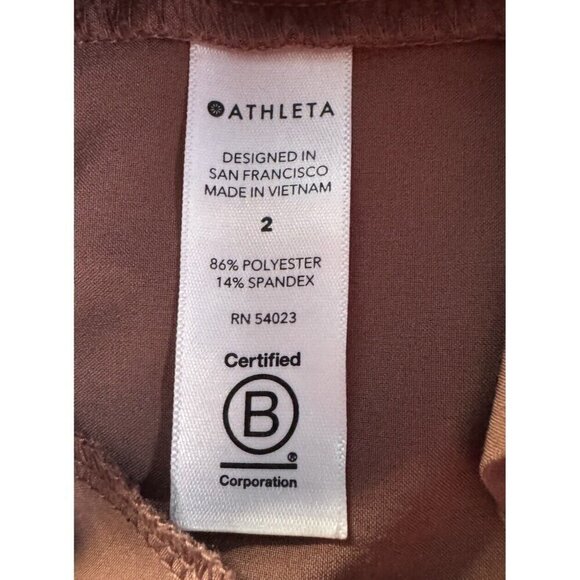 Athleta Women's Sz 2 Venture Joggers in "Hero" Dusty Brown - Picture 6 of 11